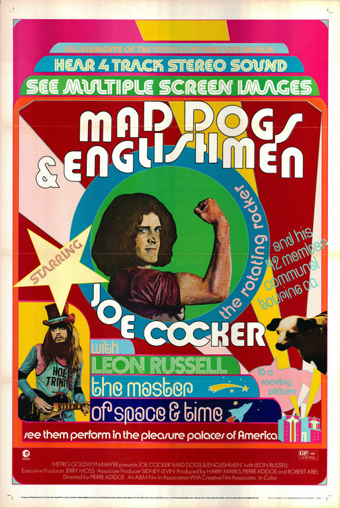 mad dogs & englishmen 1971 one sheet poster rolled